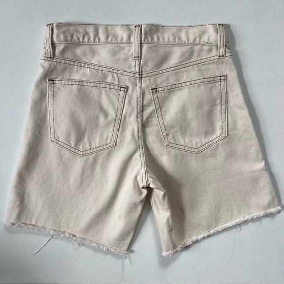 J. Crew NWT Mid-length Denim Short in Ecru 25 - Picture 12 of 12